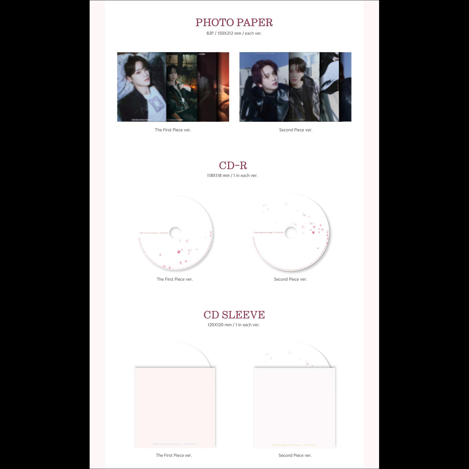 EPEX Youth Chapter 1 : YOUTH DAYS (The First Piece ver. / Second Piece ver.)