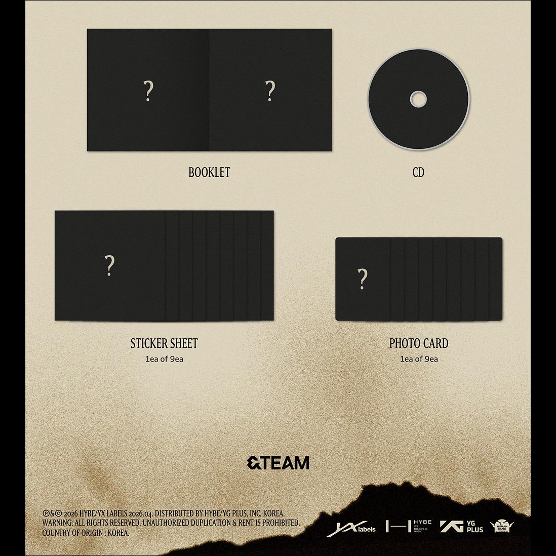 &TEAM [We on Fire] STANDARD EDITION / 3rd EP Album + Free Gift
