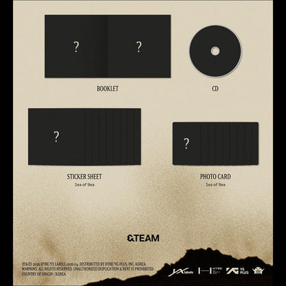 &TEAM [We on Fire] STANDARD EDITION / 3rd EP Album + Free Gift