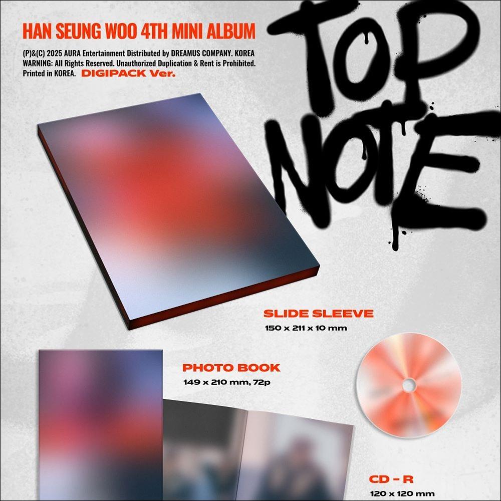 HAN SEUNG WOO - TOP NOTE Digipack Ver. / 4th Mini Album