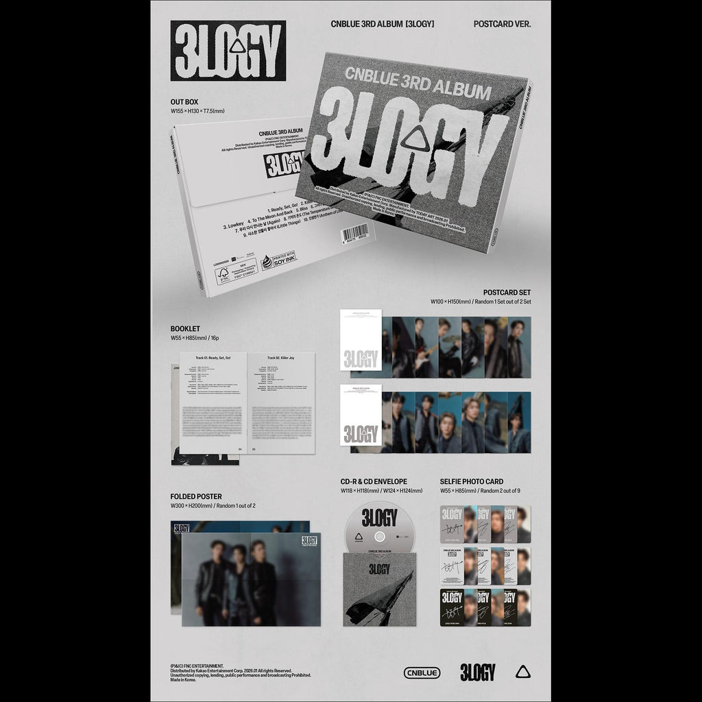 CNBLUE [3LOGY] POSTCARD VER (CD) / 3rd Album + Free Gift