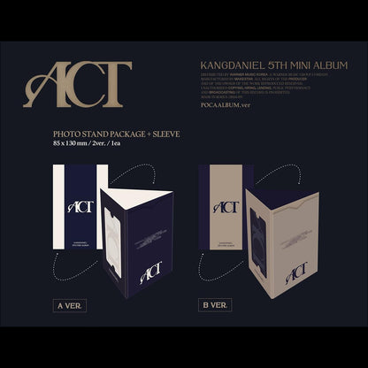 KANGDANIEL - ACT POCA ALBUM (A VER., B VER.)