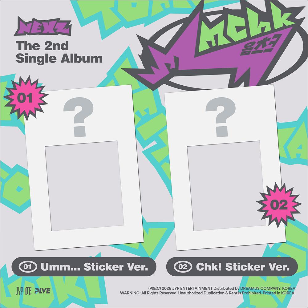 NEXZ [Mmchk] 2nd Single Album (Umm...Sticker ver. / Chk! Sticker ver) + Free Gift
