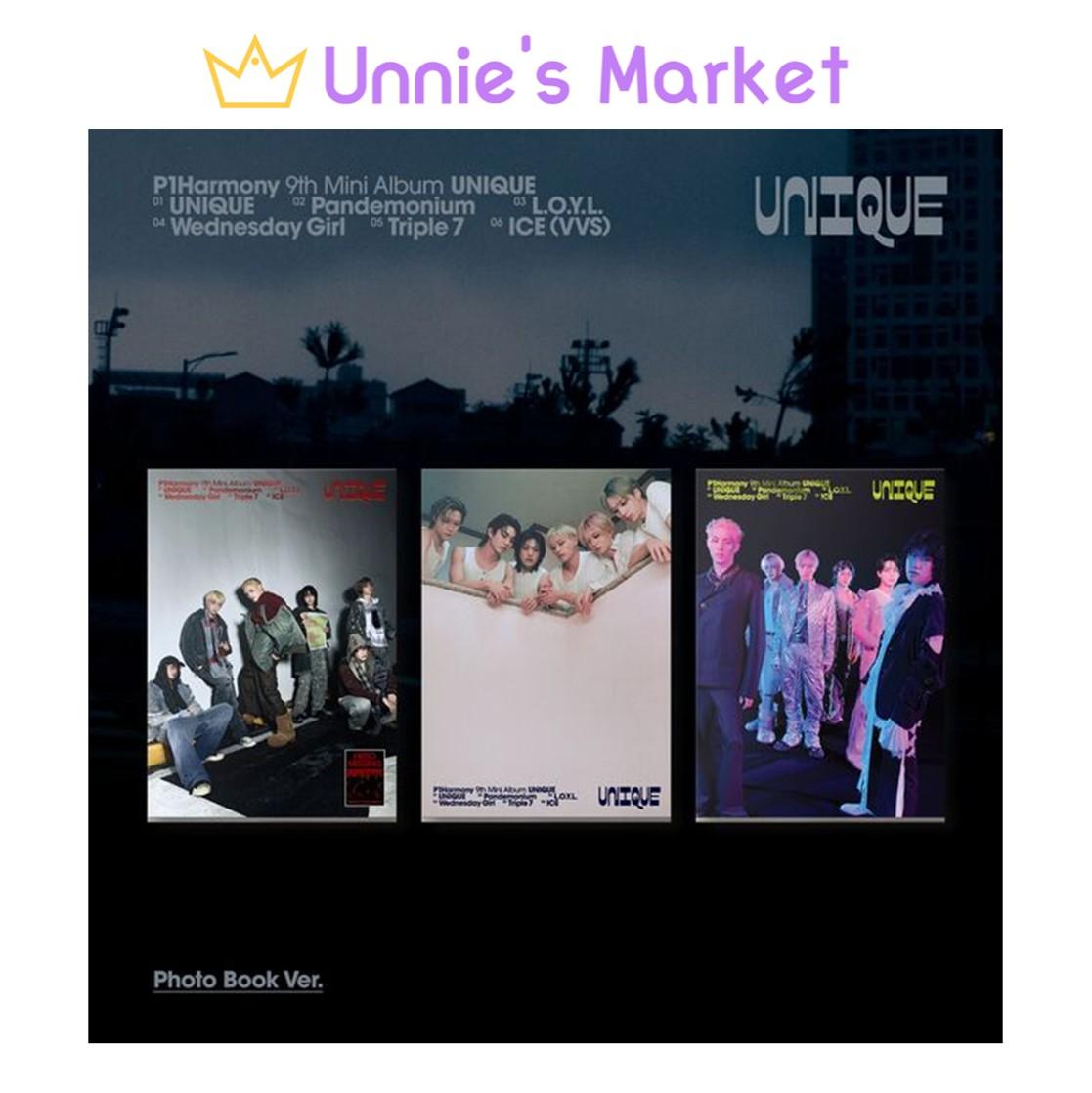 P1Harmony [UNIQUE] 9th Mini Album (Photobook ver.) + Free Gift