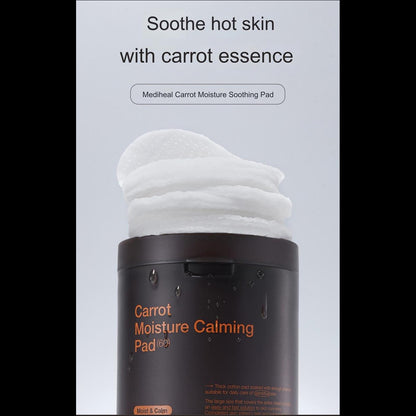 MEDIHEAL Carrot Moisture Soothing Cotton Pad, 60 sheets, 1EA