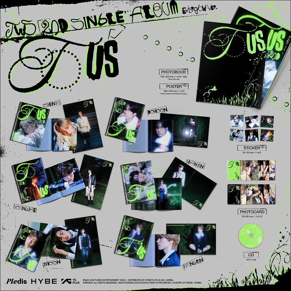 [SET/Pre-order] TWS 2nd Single Album TO US Everglow Ver KPOP Sealed + Free Gift