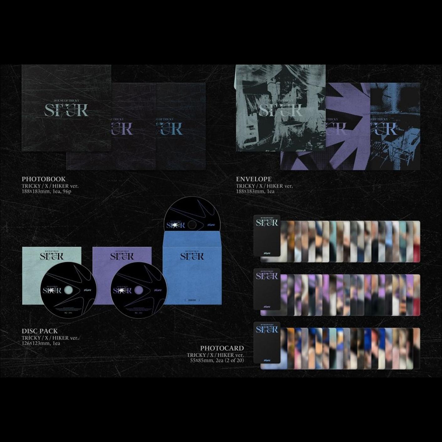 xikers [HOUSE OF TRICKY SPUR] 5TH MINI ALBUM (TRICKY ver.  X ver.  HIKER ver.)
