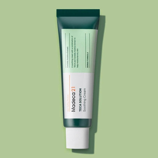 [MADECA21] TECA Solution Soothing Cream - Deep Hydrating Calming Facial Cream by Dongkook Pharm, 50ml | Olive's K-beauty