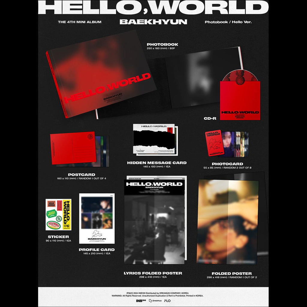 BAEKHYUN (EXO) - Hello World Photobook ver. / 4th Mini Album