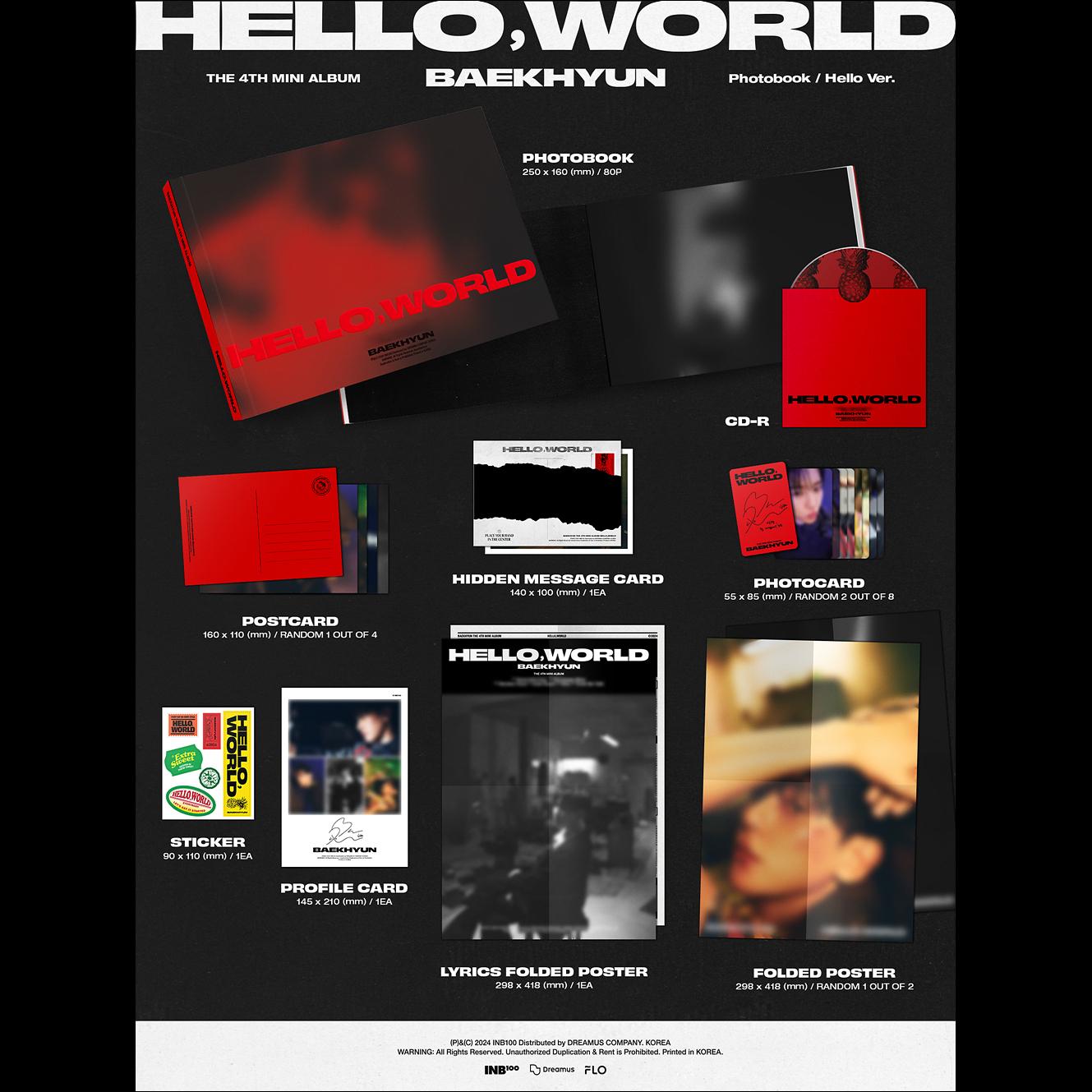 BAEKHYUN (EXO) - Hello World Photobook ver. / 4th Mini Album