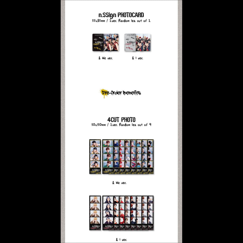 n.SSign 2nd MINI ALBUM 'Happy &' (& WE / & I ver.)