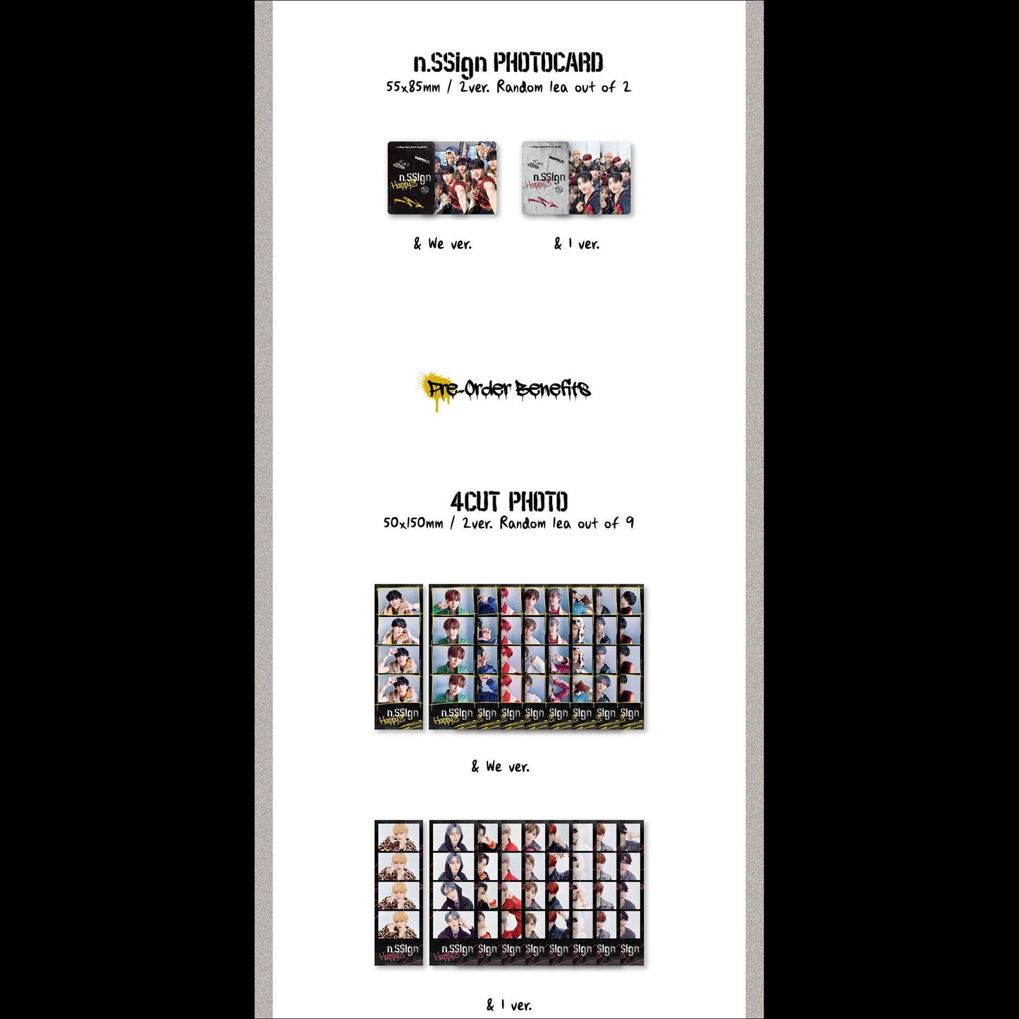 n.SSign 2nd MINI ALBUM 'Happy &' (& WE / & I ver.)