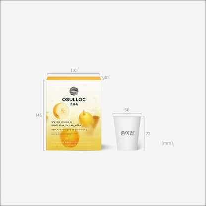 OSULLOC Honey Pear Cold Brew Iced Tea Bags Quick Infusion Korean Fruit Blended Tea 50g