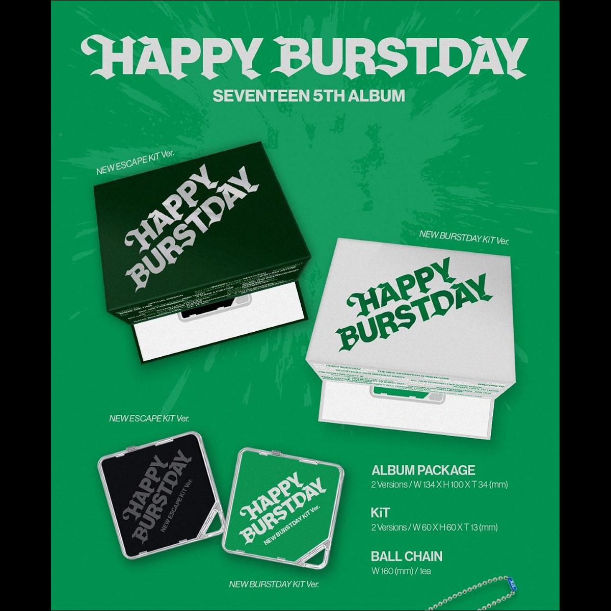 SEVENTEEN - HAPPY BURSTDAY KiT Ver. / 5th Album