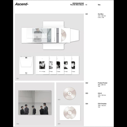 ZEROBASEONE The 6th Mini Album [Ascend-] 11 Ver. + Free Gift