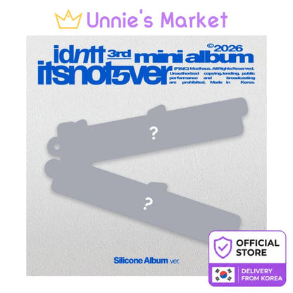 [Pre-order] idntt [itsnotover] (Silicone Album) + Free Gift