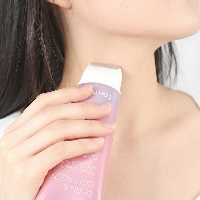 [Farmstay] PDRN & Collagen Facial & Neck Roller Serum (100ml) | Anti-Aging Lifting Massager Serum, K-Beauty