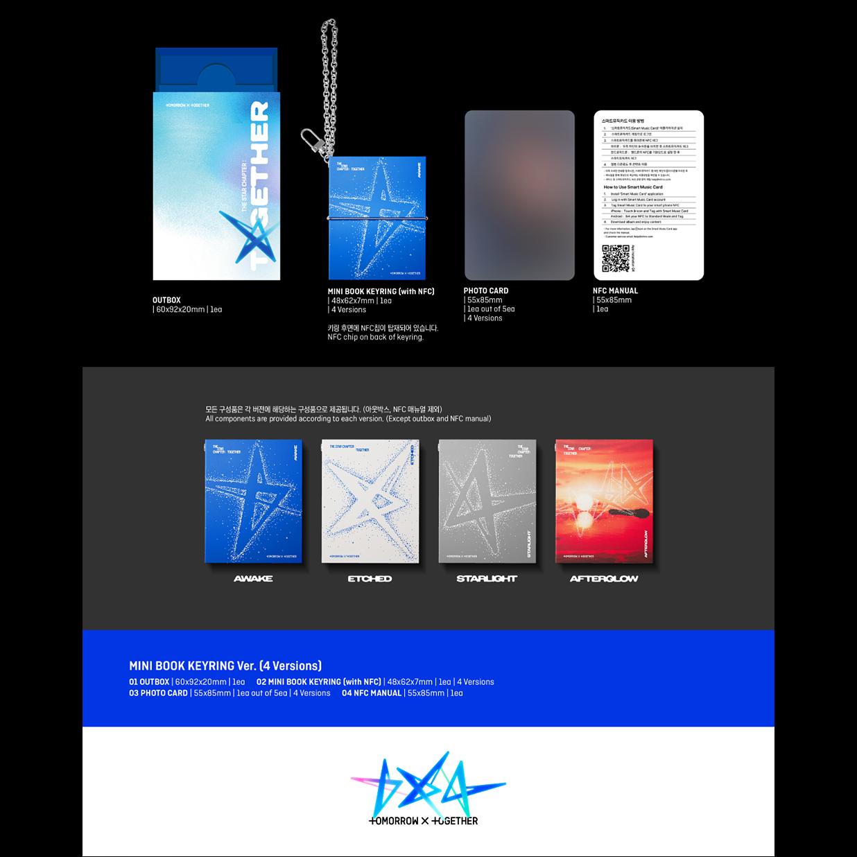 TOMORROW X TOGETHER THE STAR CHAPTER : TOGETHER (Mini Book Keyring Ver.)