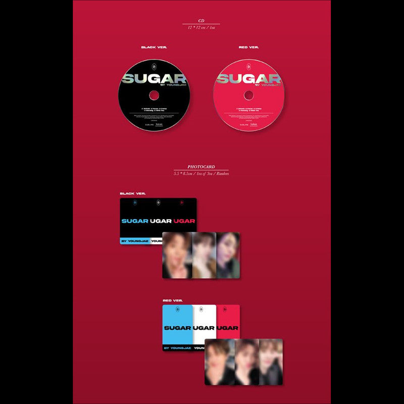 GOT7 YOUNGJAE [SUGAR] Album(BLACK VER. / RED VER.)
