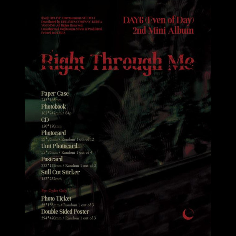 DAY6 Album [Even Of Day Right Through Me]