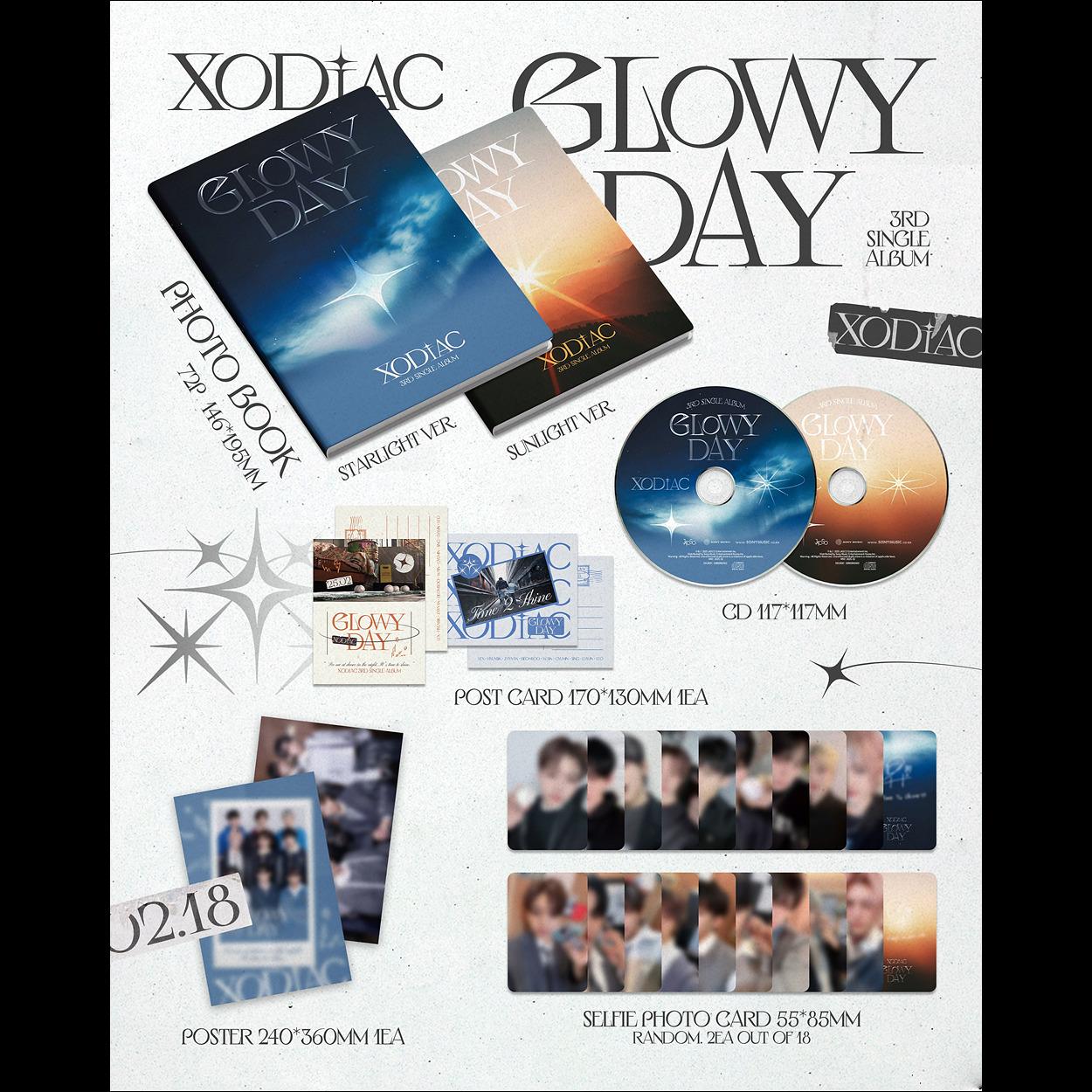 XODIAC - GLOWY DAY 3rd Single Album