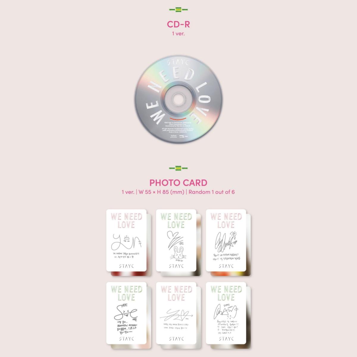 STAYC - WE NEED LOVE Digipack Ver.(Limited VER.)