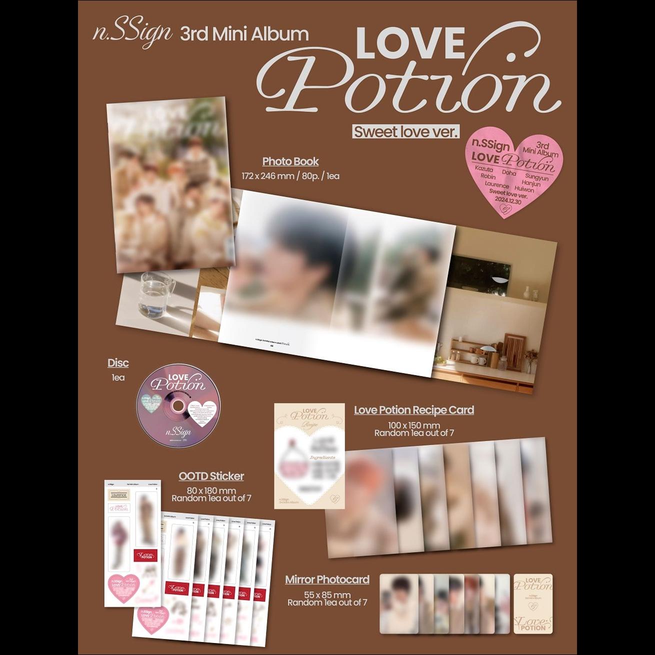 n.SSign - Love Potion 3rd Mini Album (Sweet love / Fatal love ver.)
