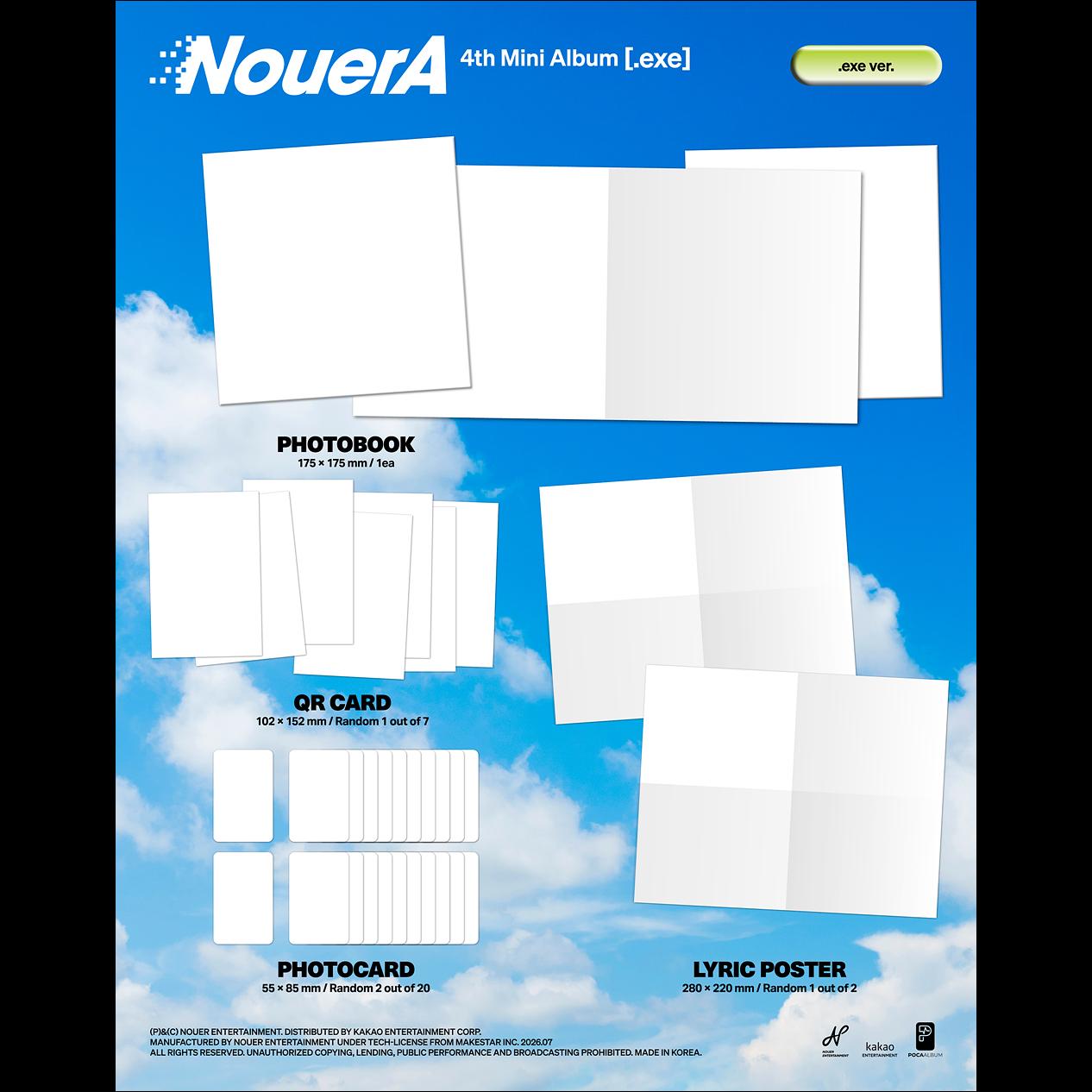 [Pre-order] NouerA [.exe]_.exe ver. / 4th Mini Album + Free Gift
