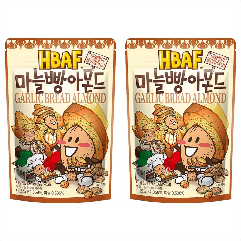 HBAF Garlic Baguette Almond (Savory & Sweet Roasted Almonds) 120g