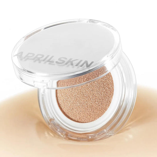 [Aprilskin] Magic Snow Cushion 4.0 (Main + Refill Set) | High Coverage Moisturizing Glow Foundation, K-Beauty