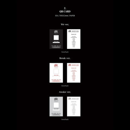 ChRocktikal [We break, you awake] 1st Album (We ver. / Break ver. / Awake ver.) (QR ALBUM) + Free Gift