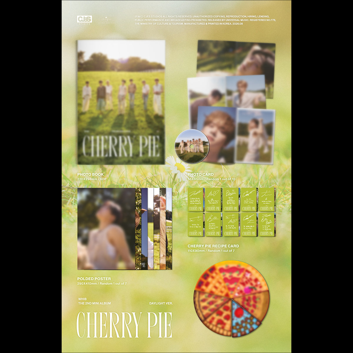 WHIB [CHERRY PIE] DAYLIGHT ver. / The 2nd Mini Album + Free Gift