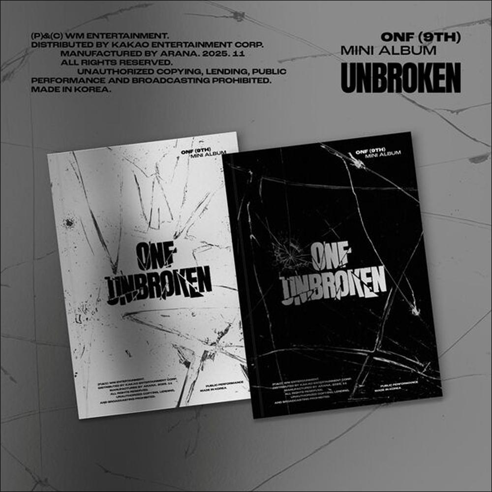 ONF [UNBROKEN] 9th Mini Album (SILENCED / NO RETREAT VER.) + Free Gift