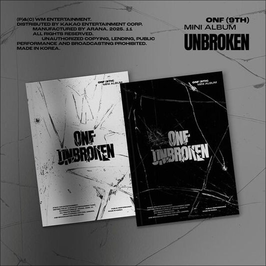ONF [UNBROKEN] 9th Mini Album (SILENCED / NO RETREAT VER.) + Free Gift