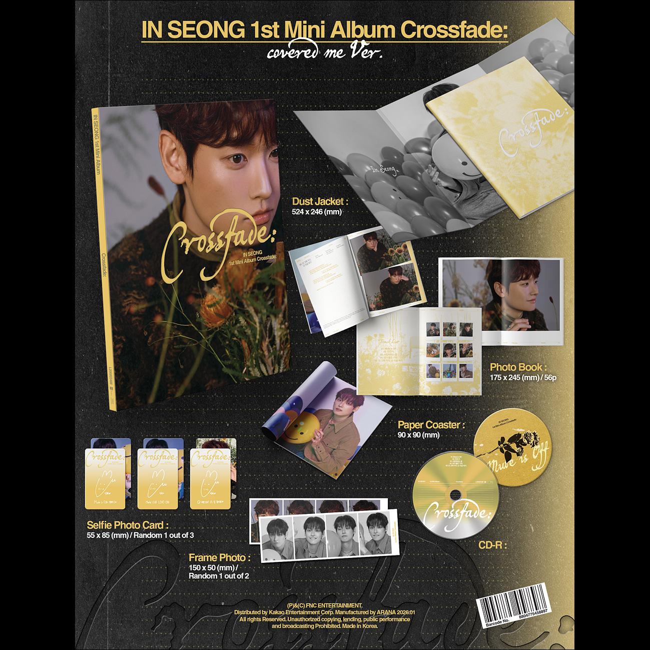 IN SEONG (SF9) [Crossfade] 1st Mini Album (real me Ver. / covered me Ver.) + Free Gift