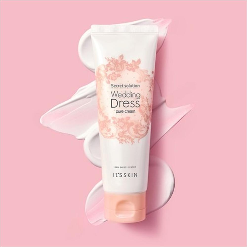 [It's Skin] Secret Solution Wedding Dress Pure Tone Up Cream - Instant Face & Body Brightening, 100ml | Olive's K-beauty