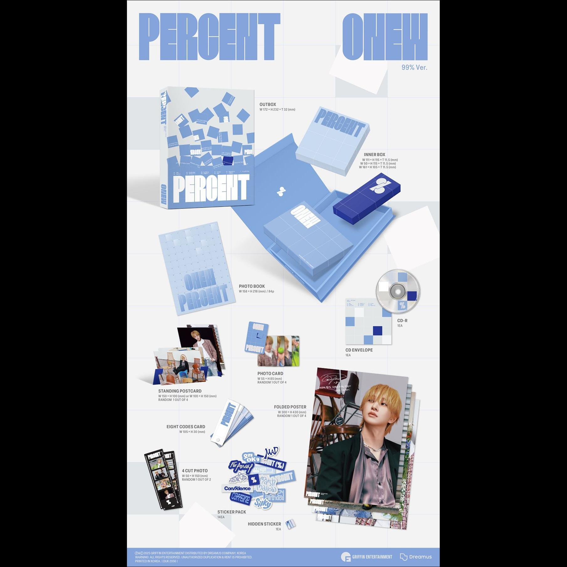 ONEW (SHINee) - PERCENT Photobook Ver. 2nd Album