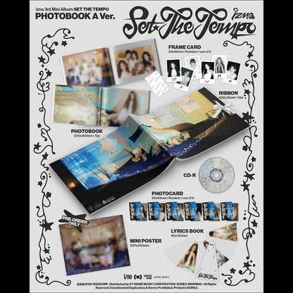 izna [SET THE TEMPO] PHOTOBOOK A Ver. / PHOTOBOOK B Ver. + Free Gift