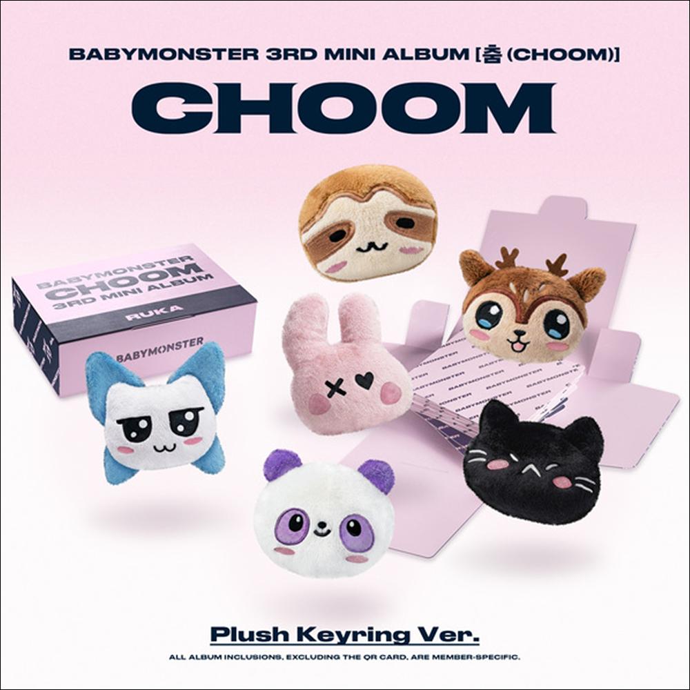 BABYMONSTER [CHOOM] Plush Keyring Ver. / 3rd MINI ALBUM + Free Gift