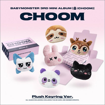 BABYMONSTER [CHOOM] Plush Keyring Ver. / 3rd MINI ALBUM + Free Gift