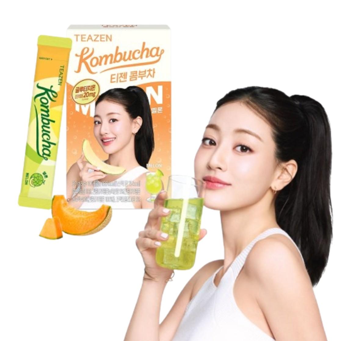 TEAZEN Kombucha Melon Glutathione (10 Sticks / 30 Sticks)
