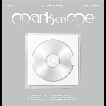 [Pre-order] &TEAM [Mark on Me] Mini CD-R ver. / KR 2nd Mini Album + Free Gift