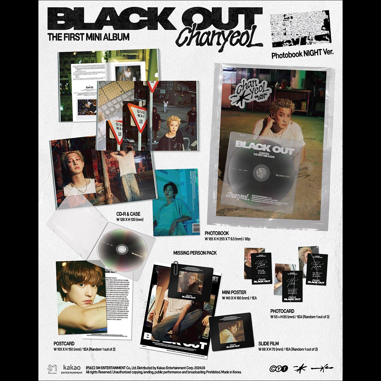 [Photobook ver.] Chanyeol (EXO) - BLACK OUT 1st Mini Album