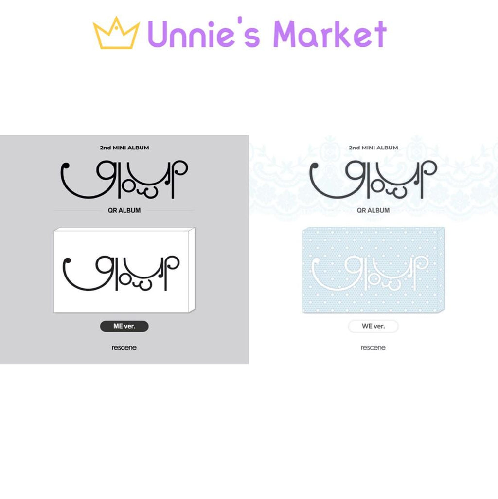 RESCENE [Glow Up] QR VER. (ME VER. / WE VER.) / 2nd MINI ALBUM