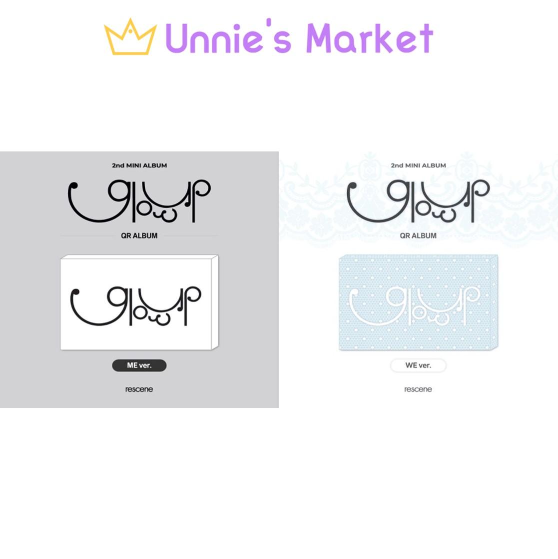 RESCENE [Glow Up] QR VER. (ME VER. / WE VER.) / 2nd MINI ALBUM