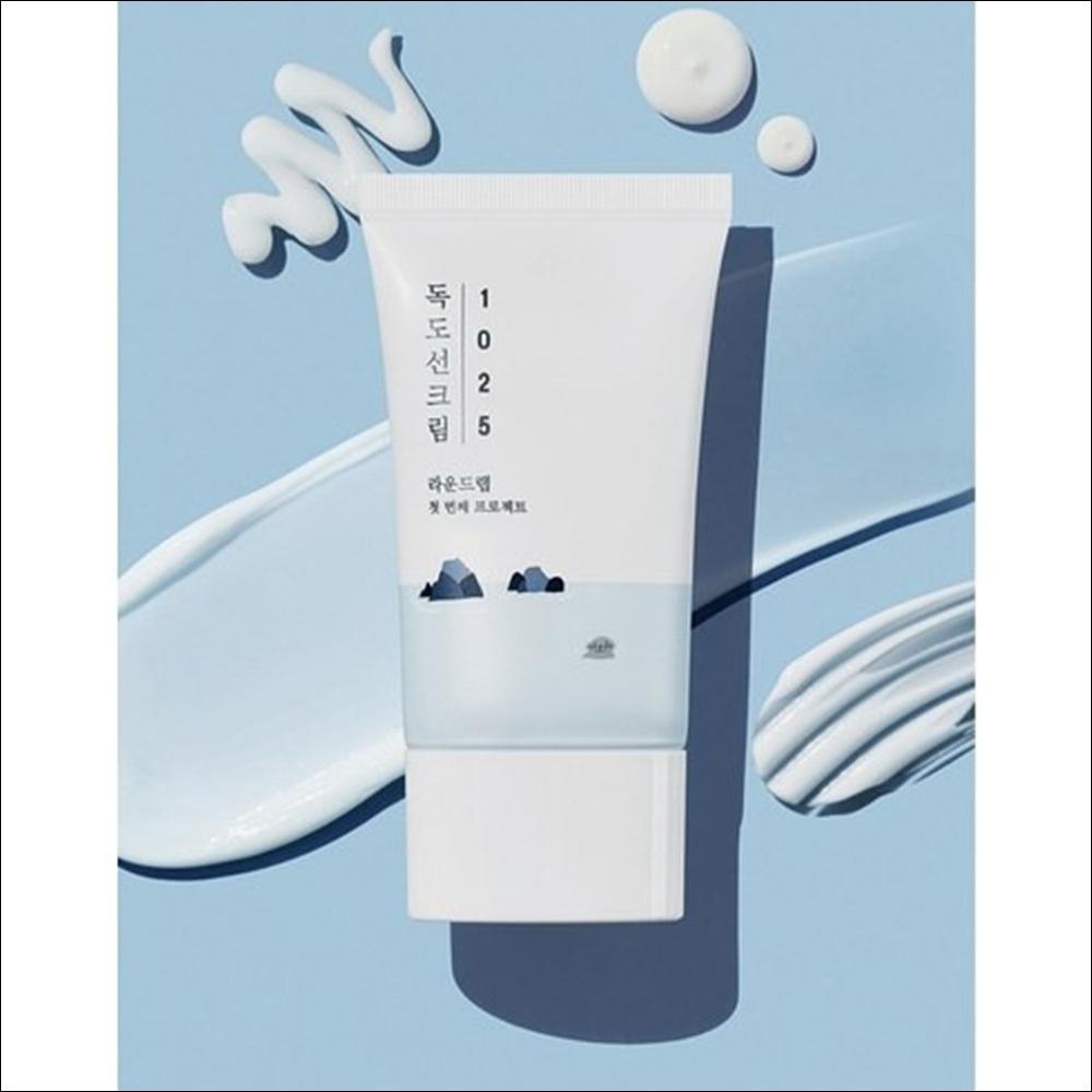 [Round Lab] 1025 Dokdo Sunscreen SPF50+ PA++++ (50ml) - Ultra-Hydrating & Gentle Sun Care, Lightweight Moisture Sunblock for Sensitive Skin, K-Beauty