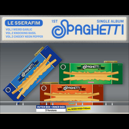 LE SSERAFIM [SPAGHETTI] 1st Single Album + Free Gift