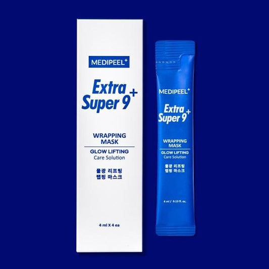MEDIPEEL Extra Super 9 Plus (+) Glow Lifting Care Solution Wrapping Mask / 4ml, 4EA