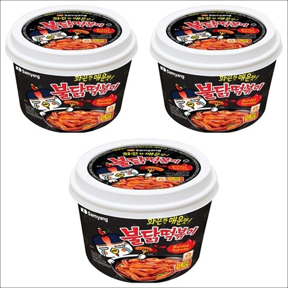 [Samyang] Buldak Hot Chicken Tteokbokki 185g - Instant Rice Cake K-Spicy Food