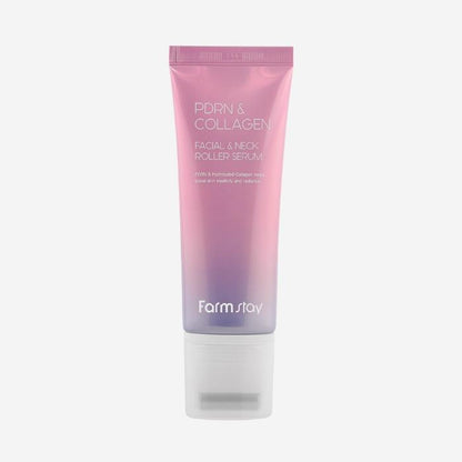[Farmstay] PDRN & Collagen Facial & Neck Roller Serum (100ml) | Anti-Aging Lifting Massager Serum, K-Beauty